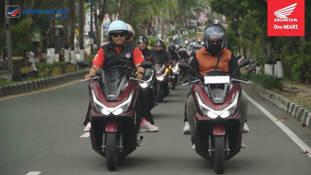 Astra Motor Kaltim 1 Adakan Convoy Merdeka, Ajak Puluhan Honda Community Riding