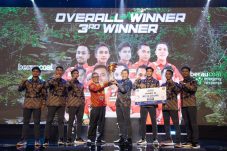 Emergency Response Group (ERG) PT Berau Coal saat meraih penghargaan juara ketiga ajang Mining Emergency Response Competition (IMERC) 2025 di Garuda Rescue Nusantara (GRN), Kawasan Industri Kariangau, Balikpapan Utara.