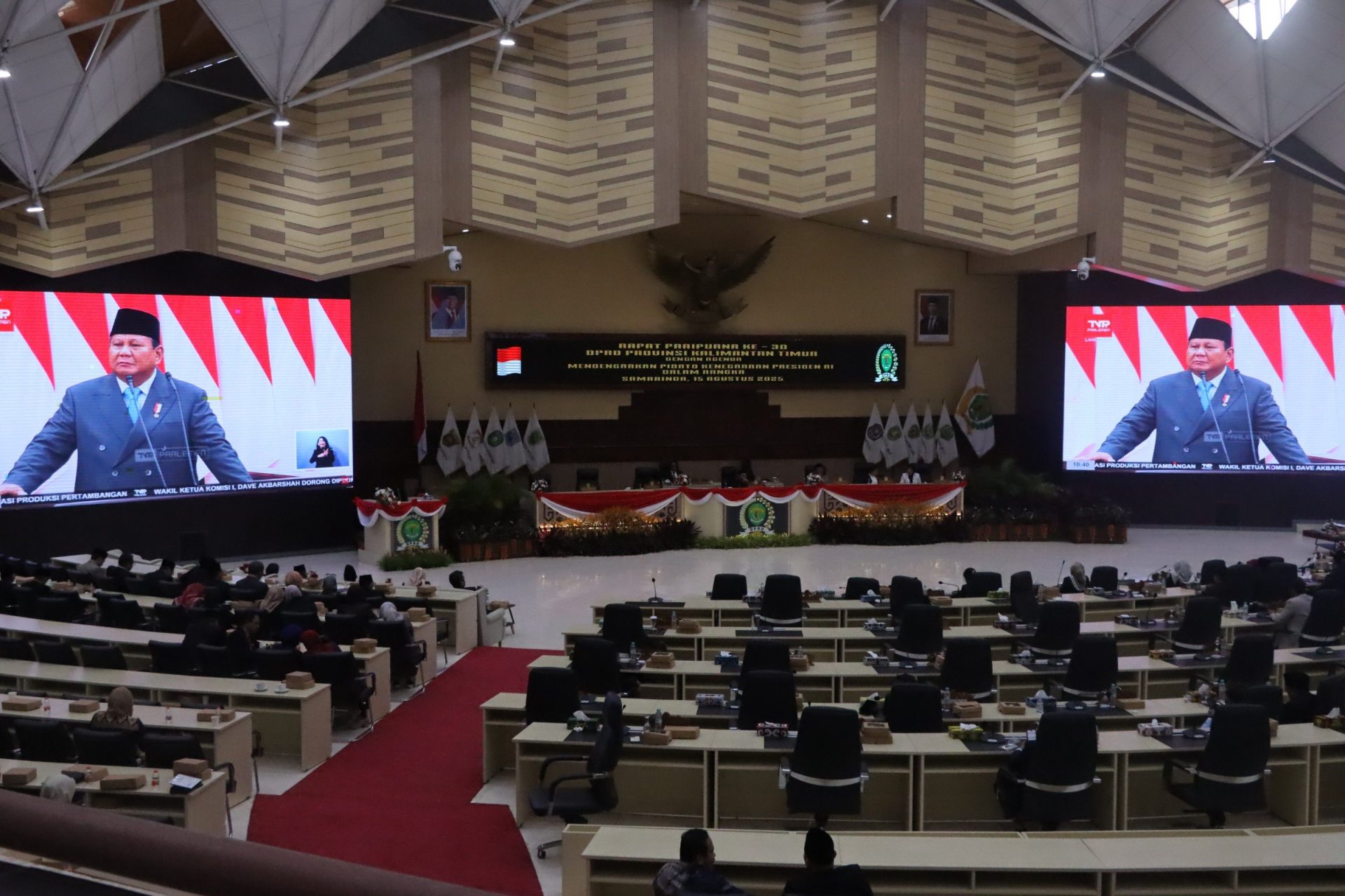 DPRD Kaltim Gelar Paripurna, Dengarkan Pidato Kenegaraan Presiden RI