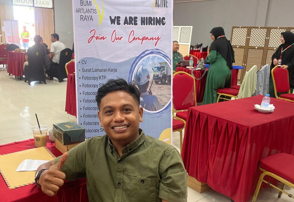 Dani, salah satu pelamar pekerja di sektor pertambangan