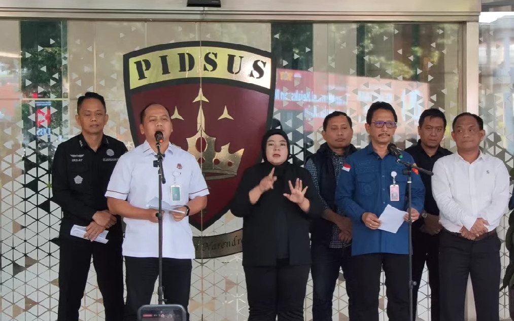 Konferensi pers Kejagung RI