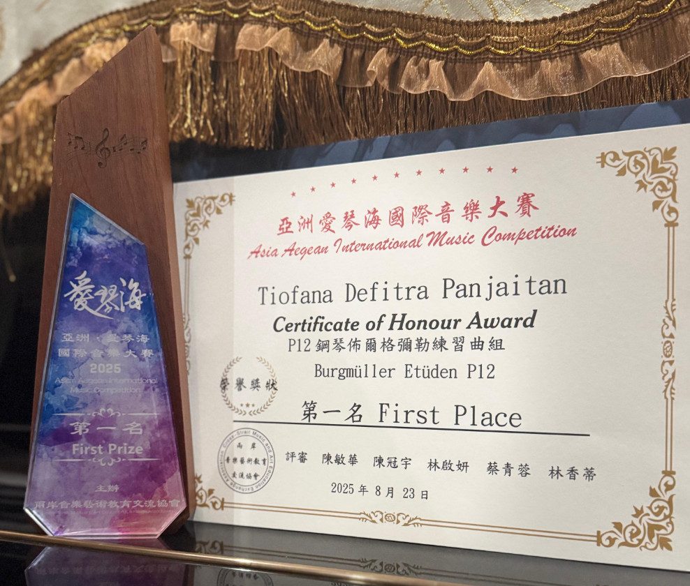 Tiofana Defitra Panjaitan saat tampil dalam ajang bergengsi 9th Asia Aegean International Music Competition