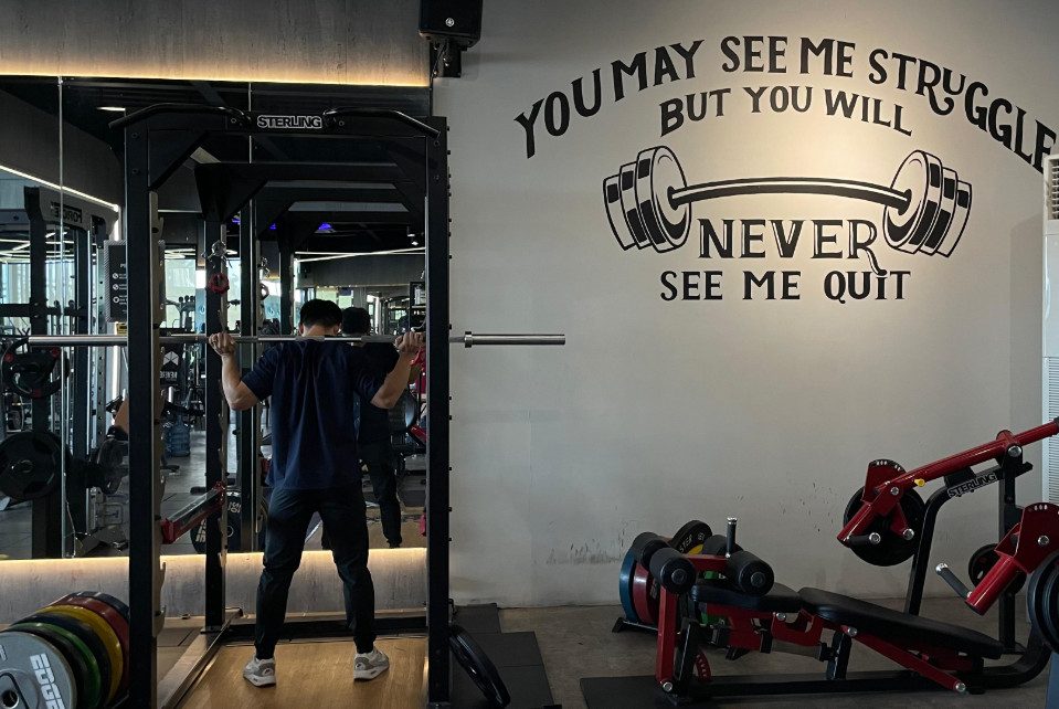 Sejumlah alat gym di Exclusive Gym Berau