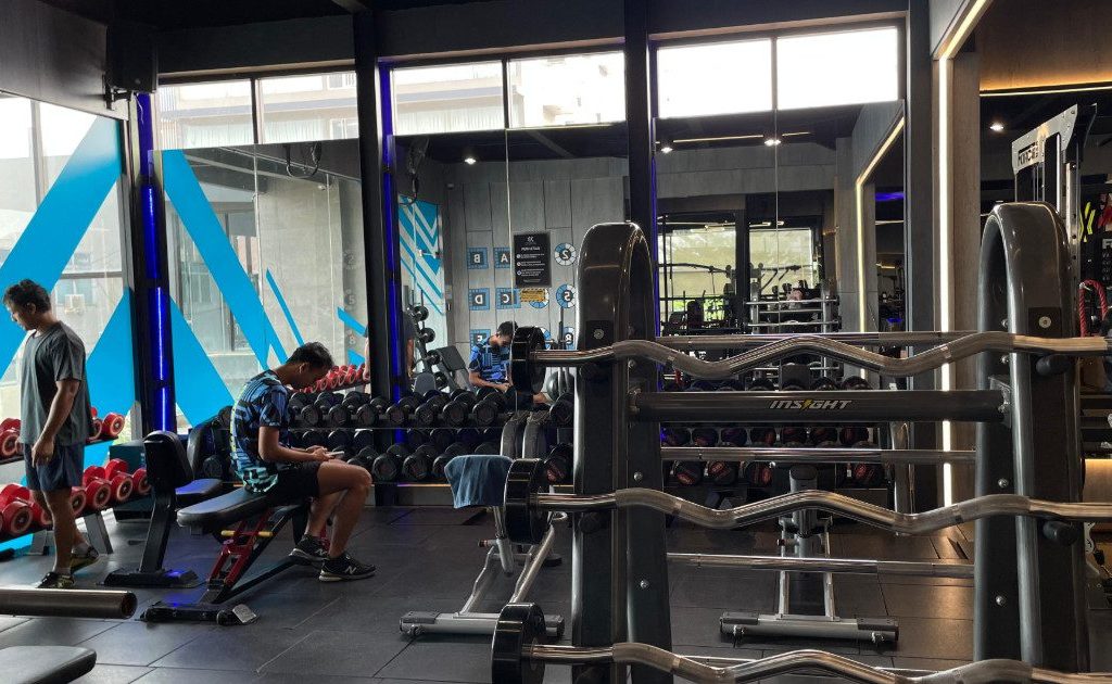 Sejumlah alat gym di Exclusive Gym Berau