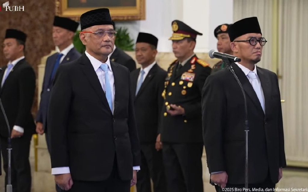 Mochamad Irfan Yusuf dan Dahnil Anzar Simanjuntak dilantik menjadi Menteri dan Wamen Haji dan Umrah