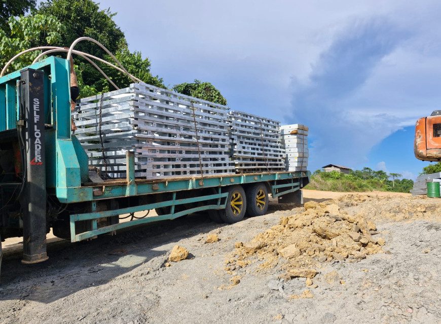 Dua Jembatan Bailey Selesai Dirakit, Progres Rehabilitasi Jalan Poros di Hulu Kelay Berau Capai 62 Persen