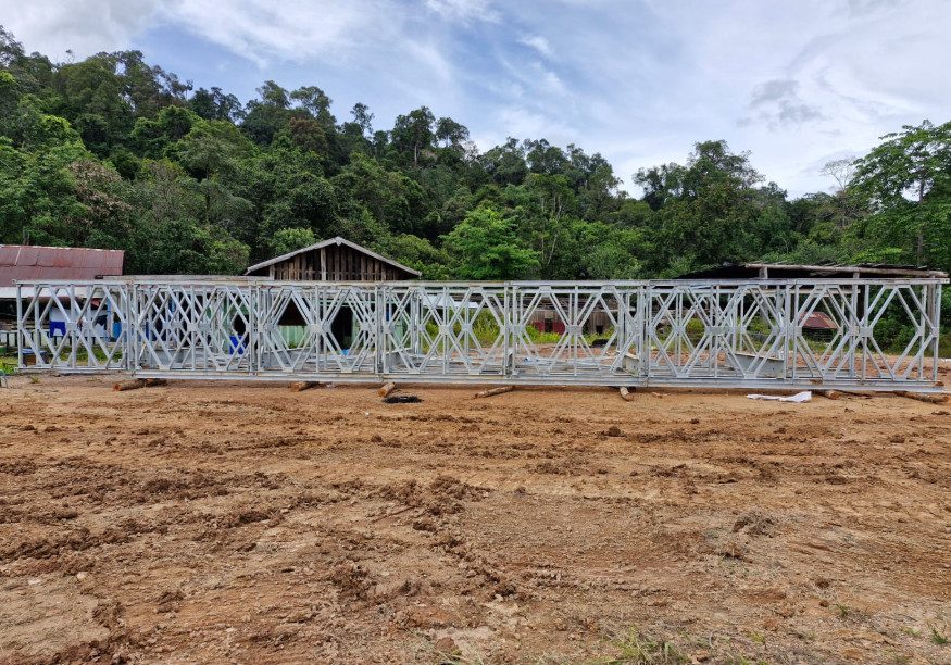 Progres rehabilitasi jalan poros Batu Rajang - Long Lamcin di hulu Kelay, Berau (Ist)