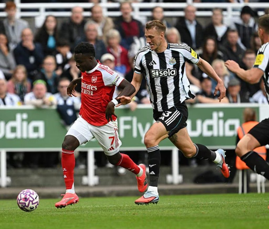 Laga Newcastle United vs Arsenal (arsenal.com)