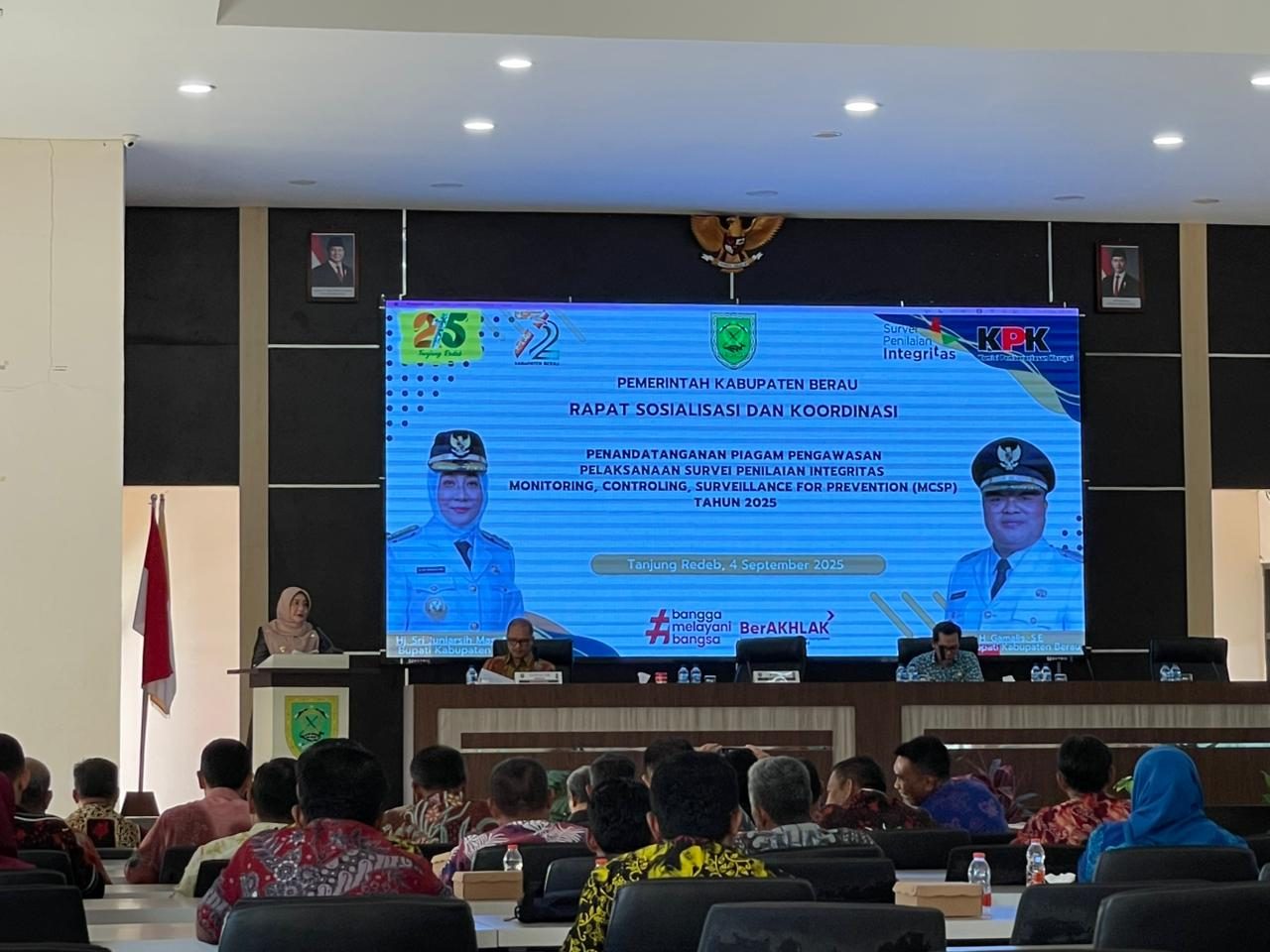 Skor SPI Berau Capai 72, Komitmen Pemerintahan Bersih dan Transparan