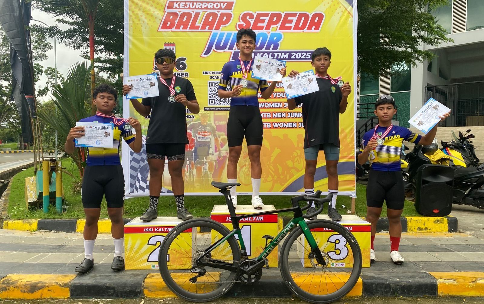 5 Atlet Berau Tunjukkan Kualitas di Kejurprov Balap Sepeda Junior Kaltim