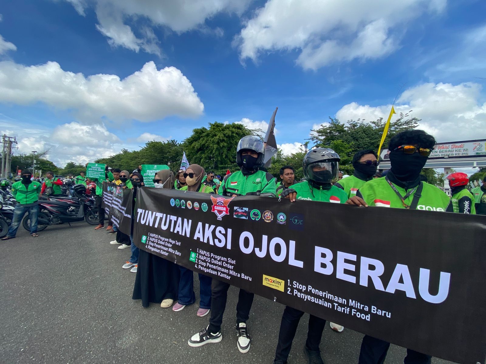 Driver Ojol Gelar Aksi Damai 995, Minta Pemkab Berau Sampaikan 7 Tuntutan ke Aplikator 