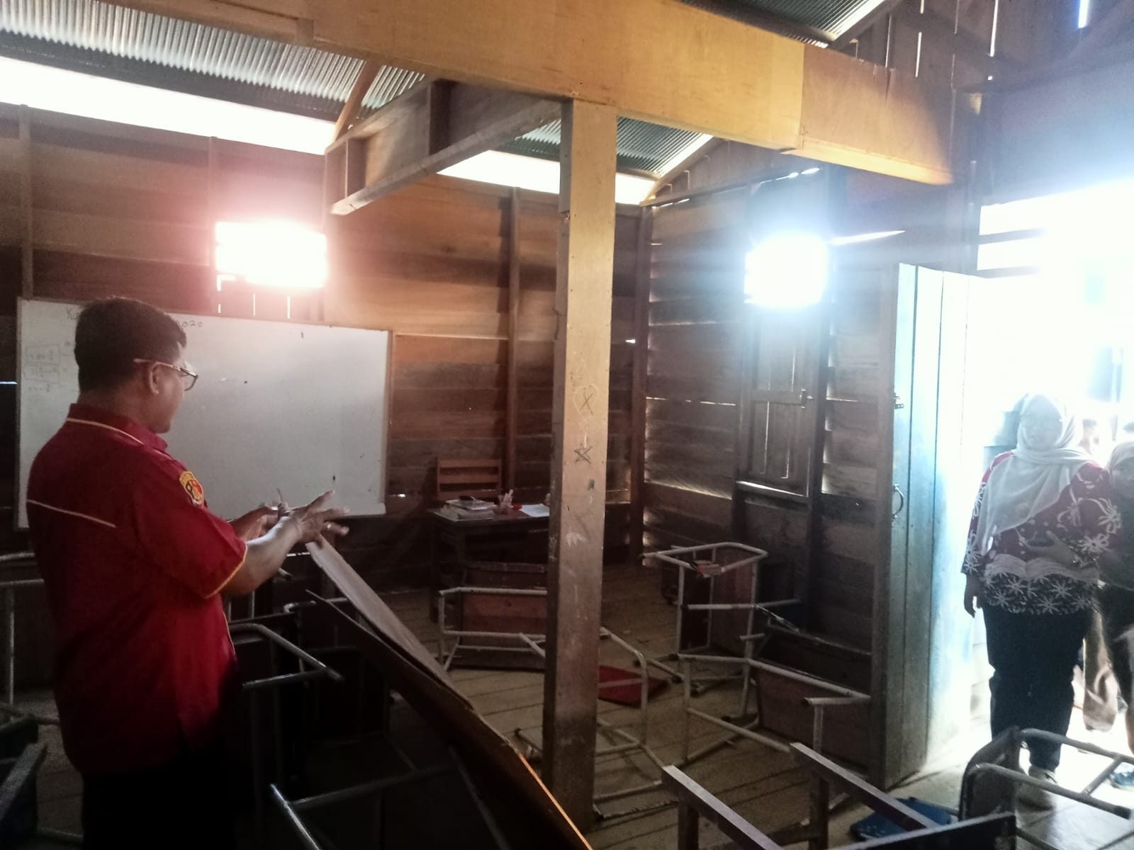 Gedung SDN 01 Filial Birang Diduga Dirusak, Polisi Lakukan Penyelidikan, Disdik Berau Dilema Membantu