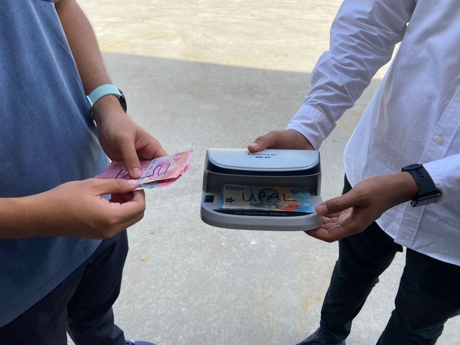 Uang Palsu Beredar di SPBU Sambaliung, Pengelola Ungkap Jumlahnya Sampai Rp500 Ribu