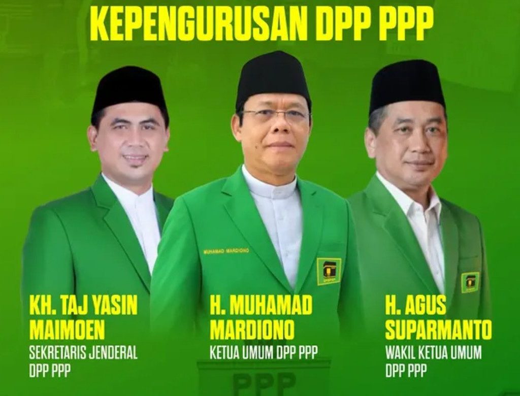 Kepengurusan DPP PPP usai islah antara kubu Mardiono dan Agus Suparmanto (Instagram/@dpp.ppp)