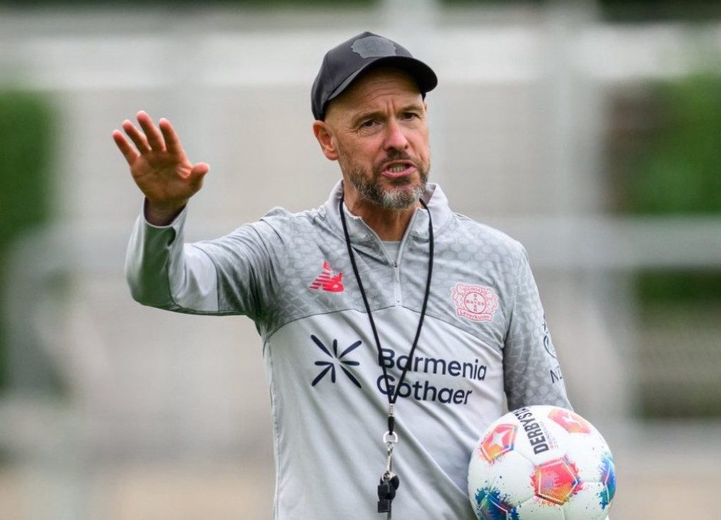 Erik Ten Hag saat bersama Bayer Leverkusen (X/@FabrizioRomano)