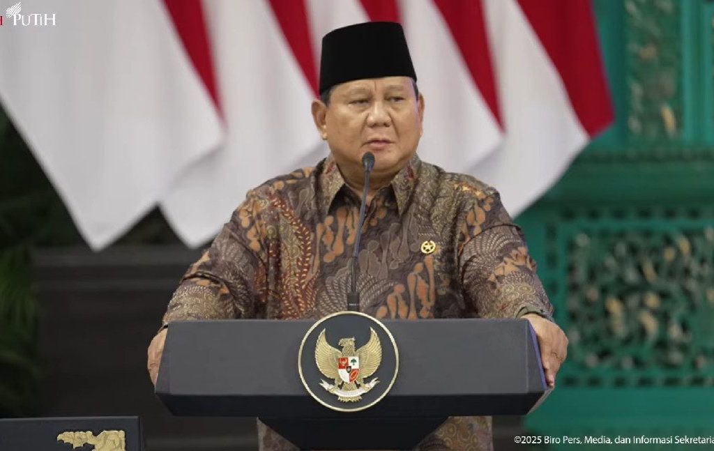 Presiden Prabowo dalam Sidang Kabinet Paripurna (YouTube/BPMI Setpres)