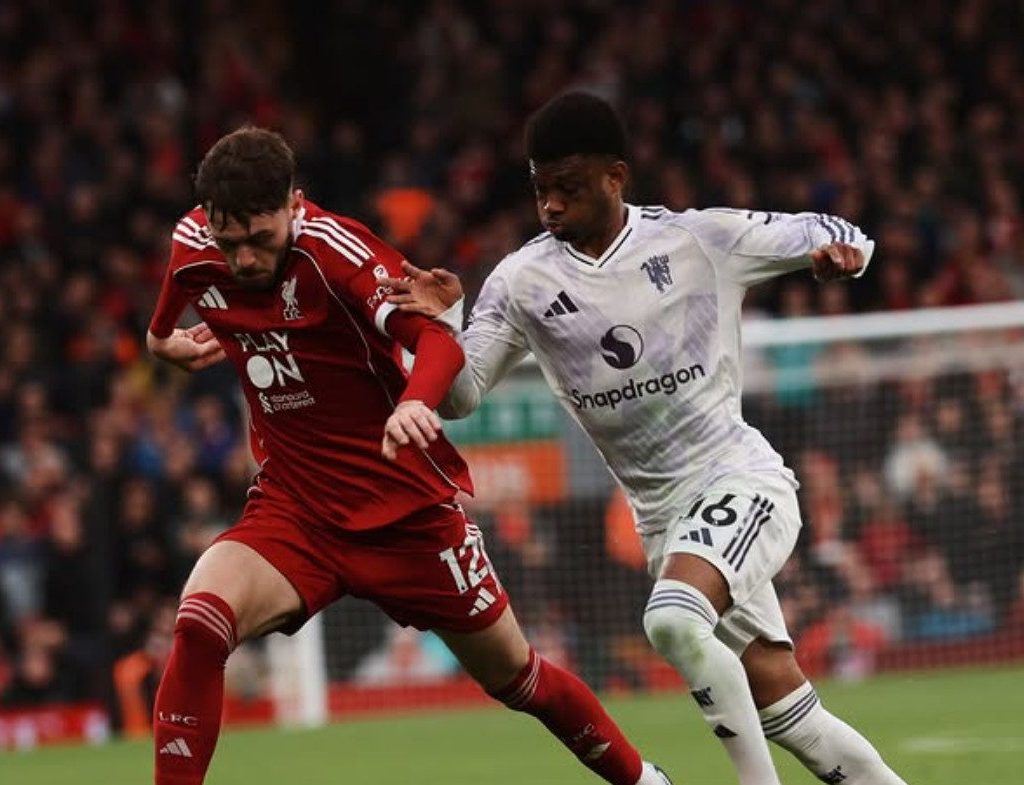 Liverpool kalah saat melawan Manchester United di Liga Inggris (X/@LFC)