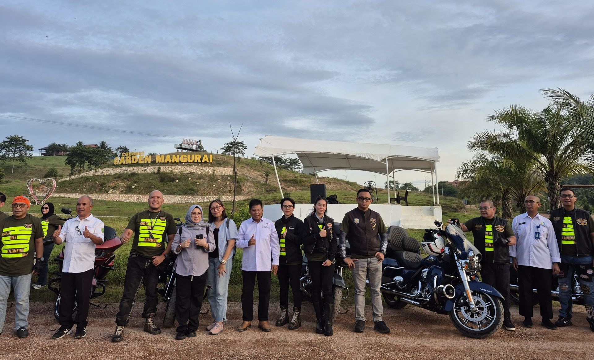 Ratusan Bikers HDCI Eksplorasi Pesona Coconut Garden, Nikmati Wisata Alam dan Kearifan Lokal Berau