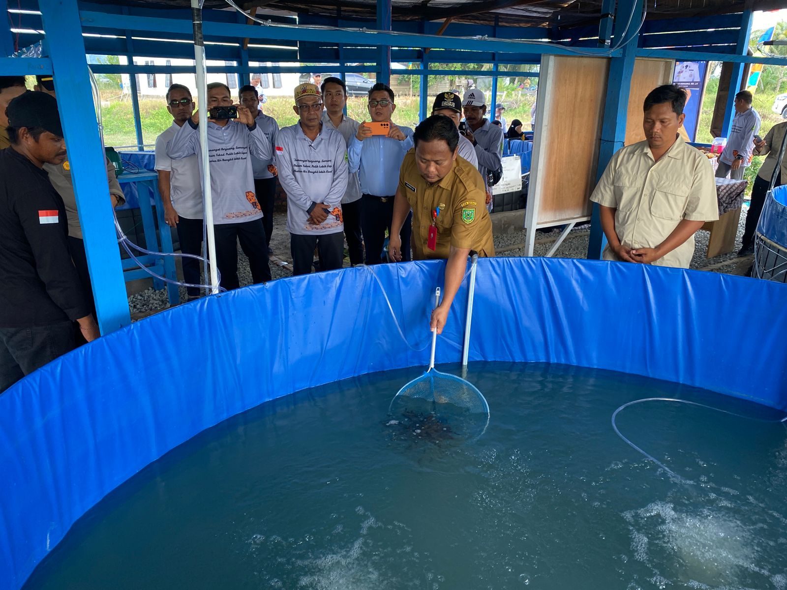 Biatan Ilir Bangun Sentra Budidaya Ikan Air Tawar, Sekkab Said: Terobosan Ekonomi Berbasis Masyarakat