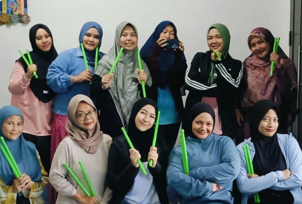 Komunitas Sfit Squad Berau, wadah olahraga poundfit ibu rumah tangga (Ist)