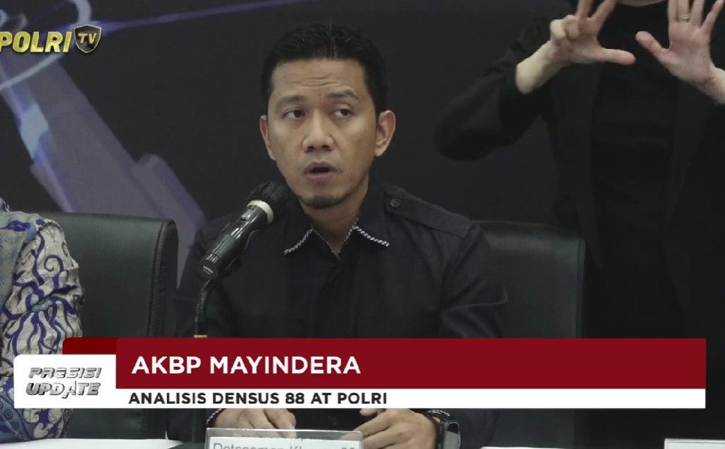 Jubir Densus 88 Antiteror AKBP Mayndra Eka Wardhana (YouTube/TV Radio Polri)