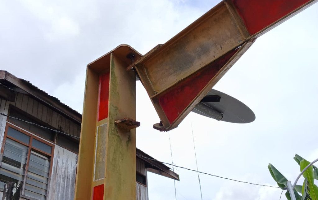 Kondisi portal Jalan Prapatan 1, Tanjung Redeb, Berau (Adrikni Sholikhati/BT)