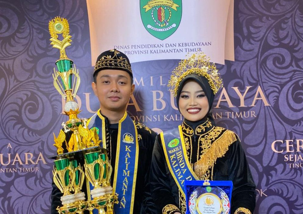 Anisa Suliyanti, RU Dinda Duta Budaya Kalimantan Timur 2025, dan Ahmad Awwaluddin, Kanda Duta Budaya Kaltim 2025. (Ist)