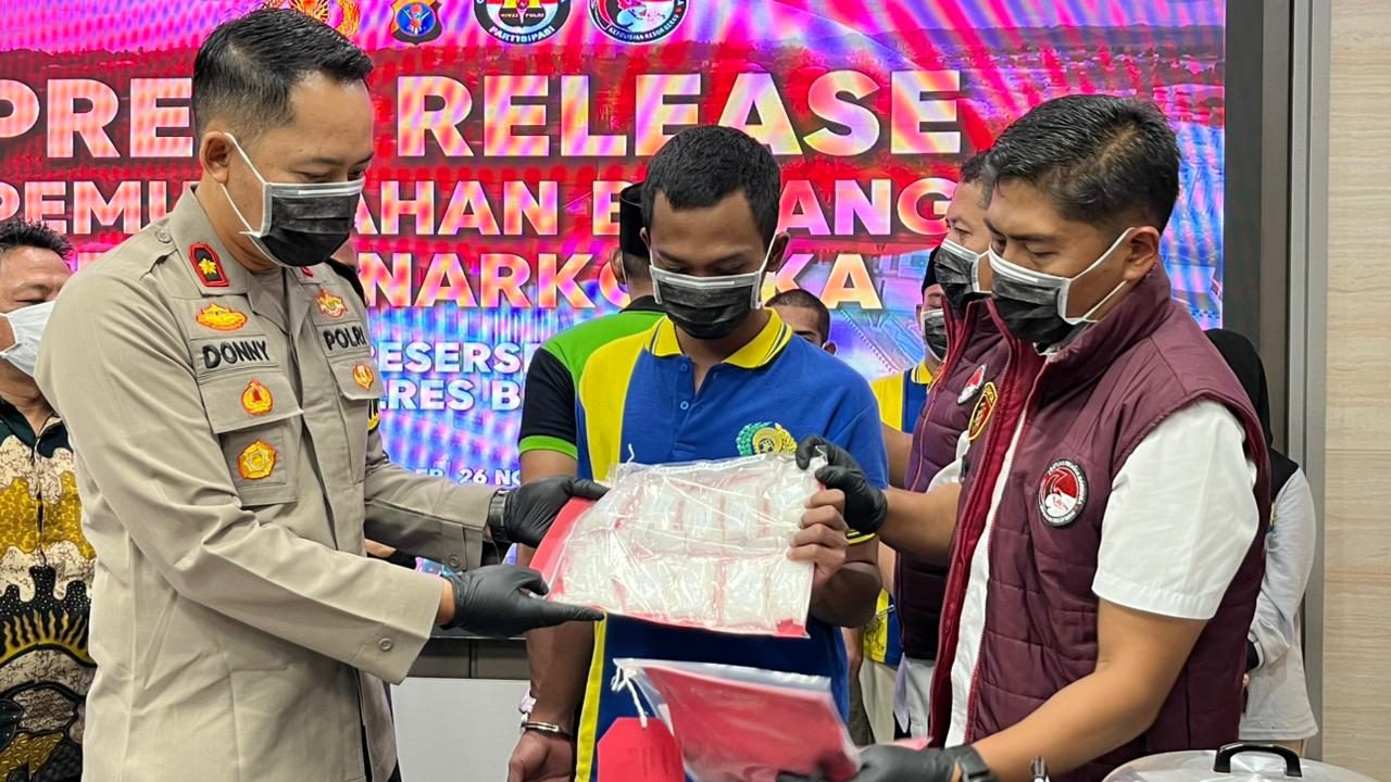 Hasil Pengungkapan Kasus 2 Bulan, Polres Berau Musnahkan 1,3 Kilogram Sabu