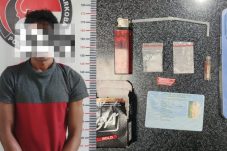 Apes! Dicurigai Maling Motor, Pria di Tanjung Batu Ini Ditangkap Polisi karena Kantongi Sabu