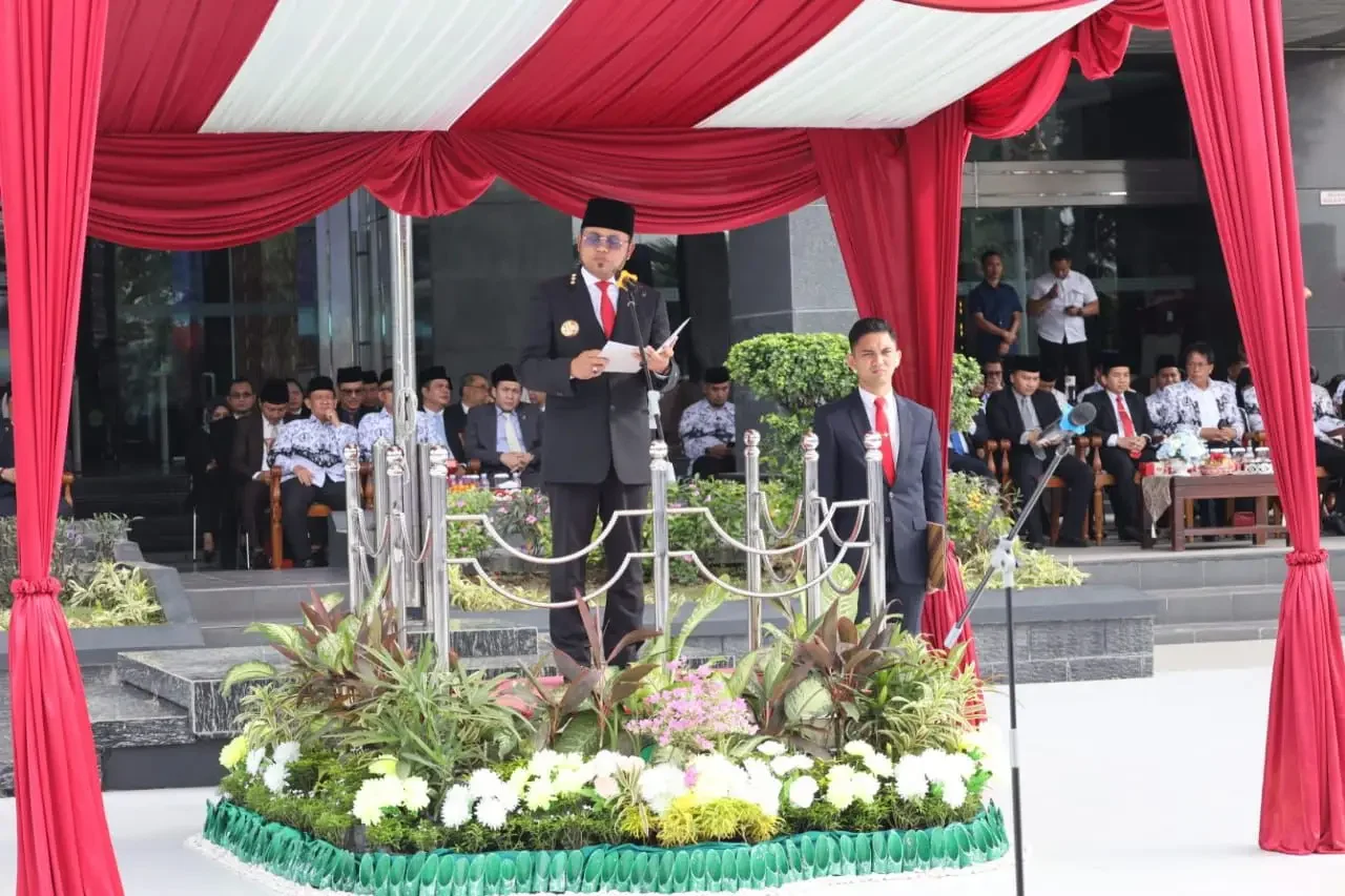 Bacakan Amanat Menteri, Gubernur Rudy Mas’ud Sosialisasi MoU Perlindungan Guru Lewat Restorative Justice