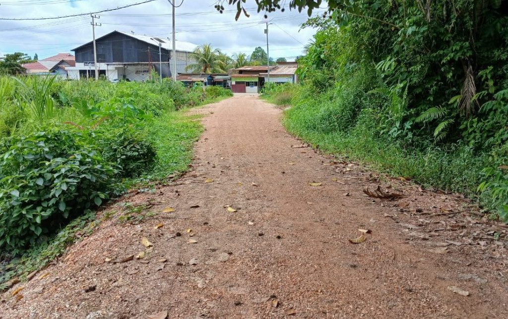 Kondisi jalan Gang Ma’arif Gunung Panjang, Tanjung Redeb, Berau (Andrikni/BT)