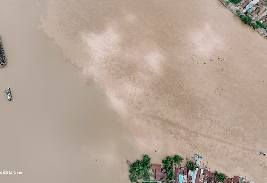 Foto udara sungai di Berau (Humas Dinas ESDM Kaltim)