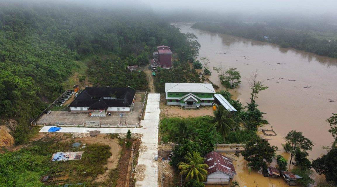 Banjir Luapan Air Sungai Kelay Mulai Surut, BPBD Berau Tetap Siagakan Tim Evakuasi