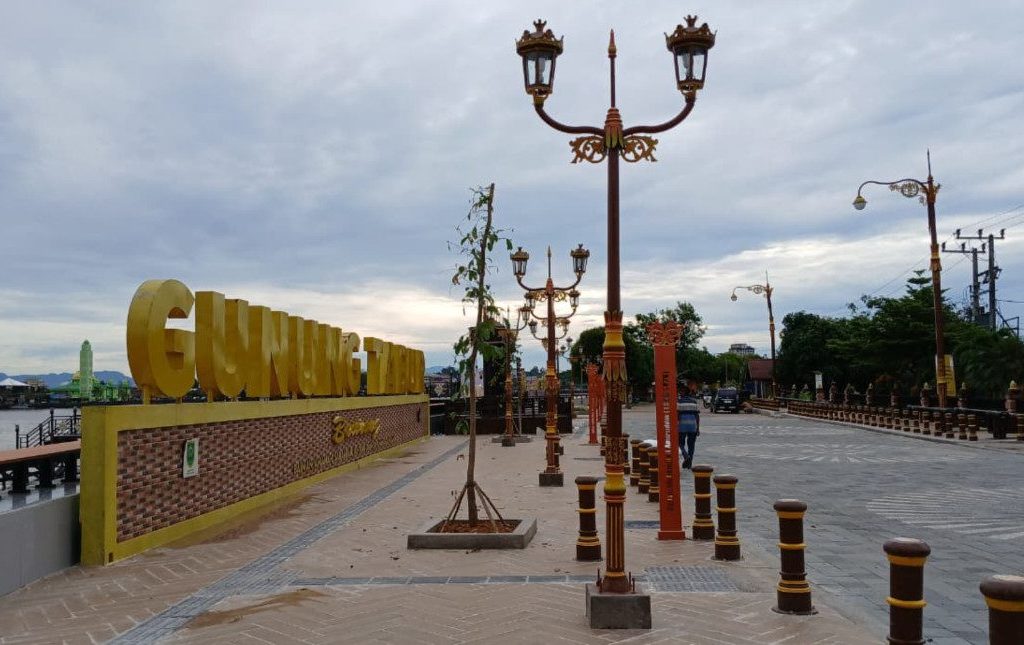 Suasana Tepian Gunung Tabur, Berau usai perbaikan (Adrikni/BT).