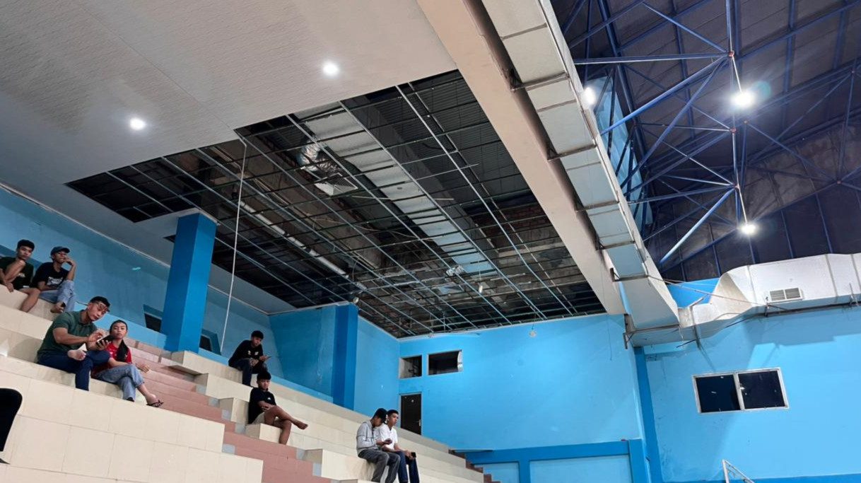 Dispora Klaim Rembesan Air Jadi Penyebab Plafon GOR Pemuda Ambruk, Bukan Bagian Renovasi Rp1 Miliar Tahun Lalu