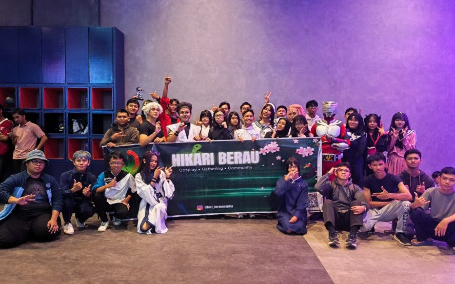 Kegiatan nonton bareng Jujutsu Kaisen oleh Komunitas Hikari Berau (Ist)