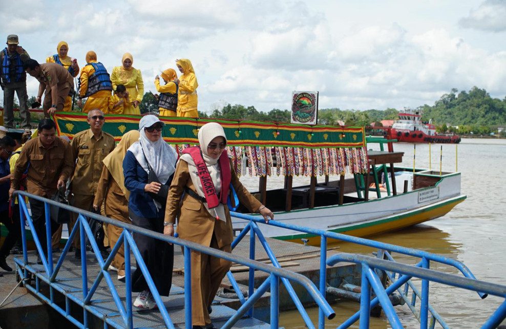 Perkuat Akses Pariwisata Sejarah, Bupati Berau Resmikan Dermaga Wisata Gunung Tabur