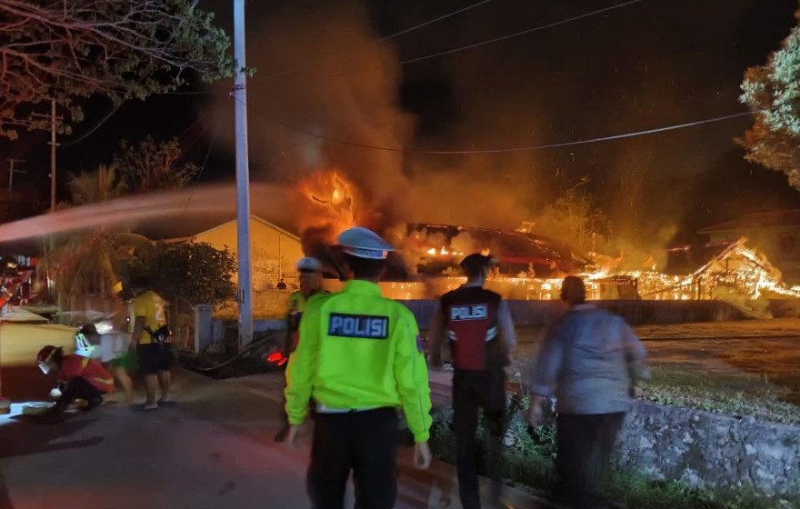 Penyebab Kebakaran Rumah Singgah di Gunung Panjang, Polisi: Diduga Karena Arus Pendek Listrik