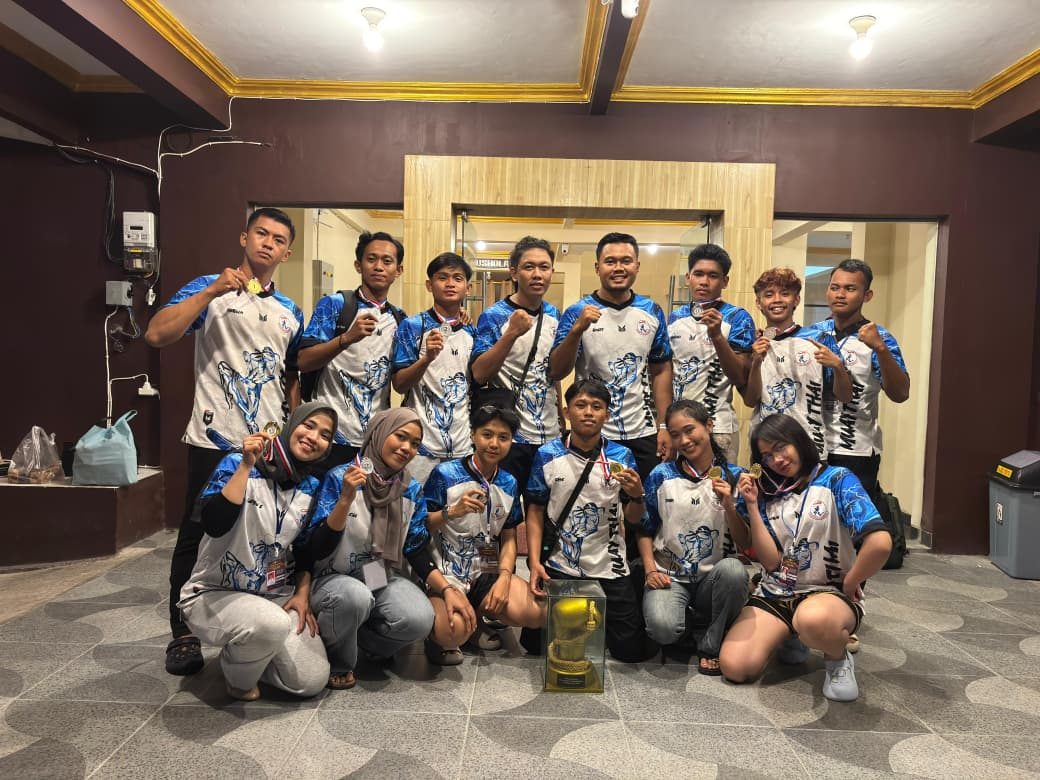 Boyong Piala Bergilir Ketua Muay Thai Indonesia Kaltim, Berau Sabet Juara Umum BK Porprov 2026