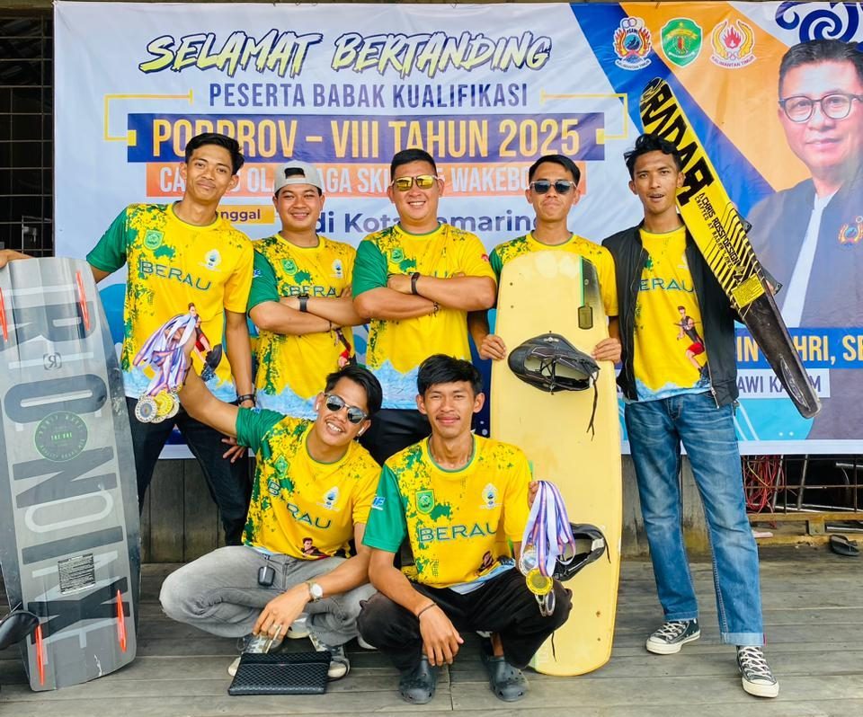 Bawa Pulang 15 Medali, Ski Air Berau Raih Runner-up Babak Kualifikasi dan Amankan Tiket Porprov 2026