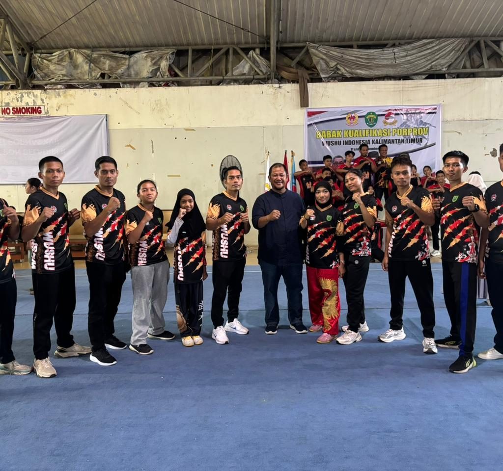 Atlet Wushu Berau yang tampil Babak Kualifikasi Porprov 2026 di Samarinda, 11-15 Desember 2025.