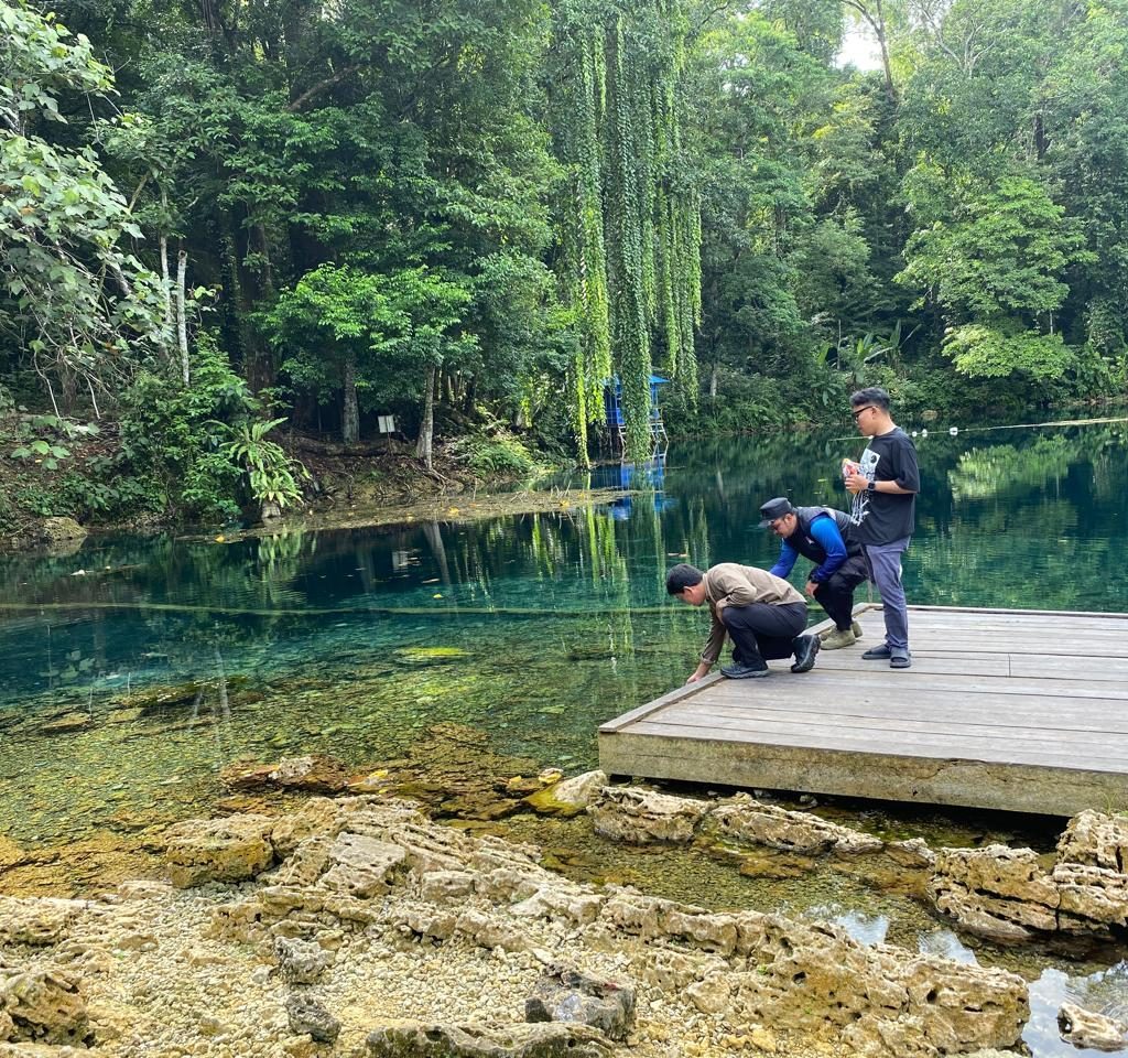 Destinasi wisata Tulung Ni Lenggo di Kampung Tembudan, Batu Putih. (Sulaiman/BT)