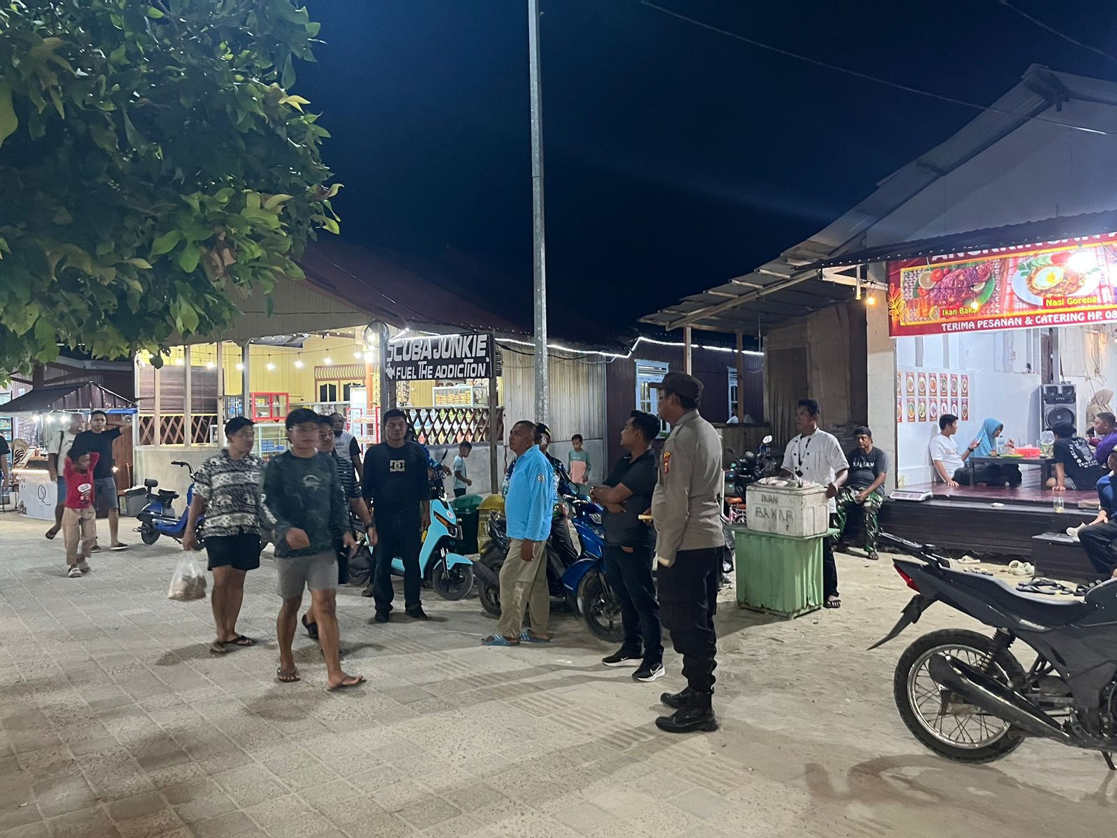 Sisir Lorong Sempit, Aparat Gabungan Pastikan Pulau Derawan Bersih dari Kriminalitas