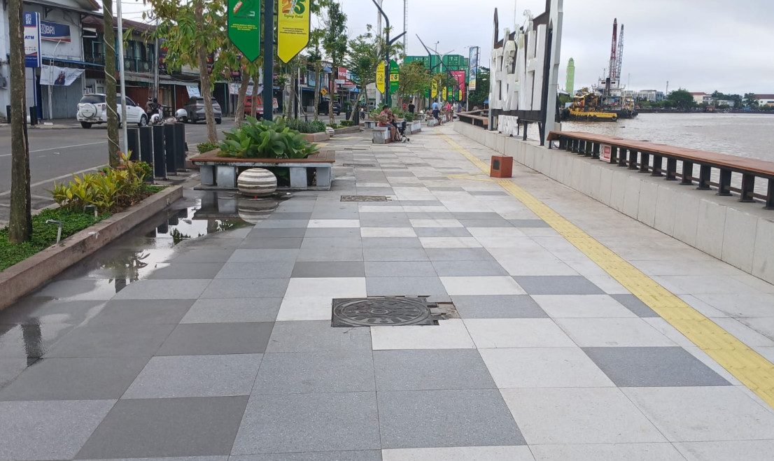 Jadi Pusat Keramaian Malam Tahun Baru, Kebersihan Kawasan Tepian di Tanjung Redeb Tetap Terjaga