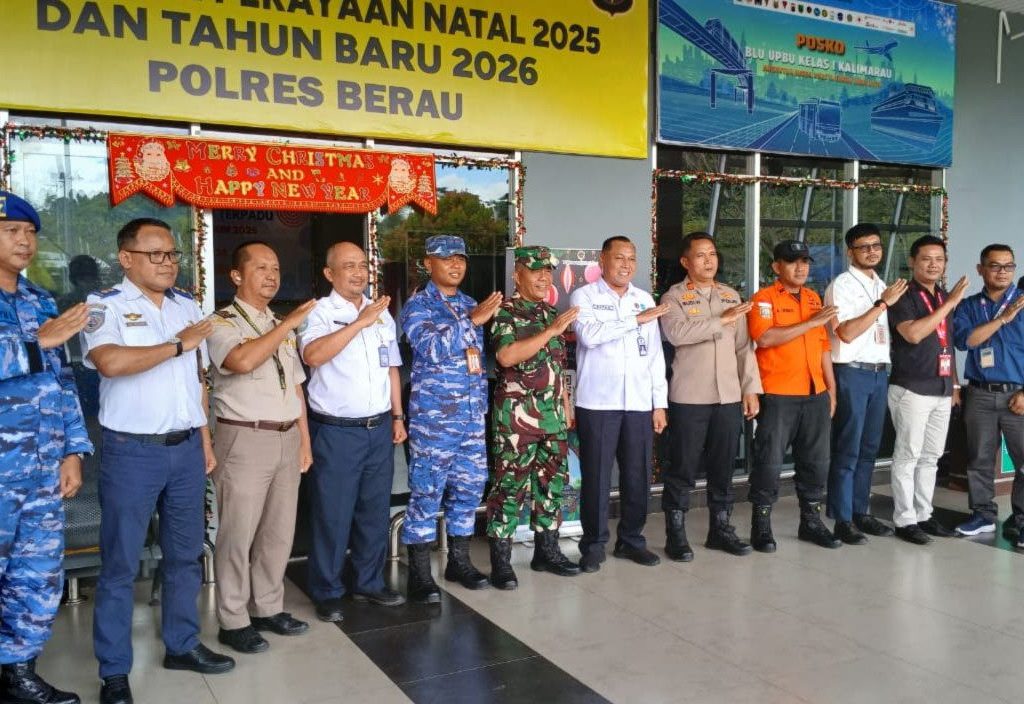 Pelaksanaan agenda penutupan Posko Nataru di Bandara Kalimarau, Berau (Adrikni/BT)