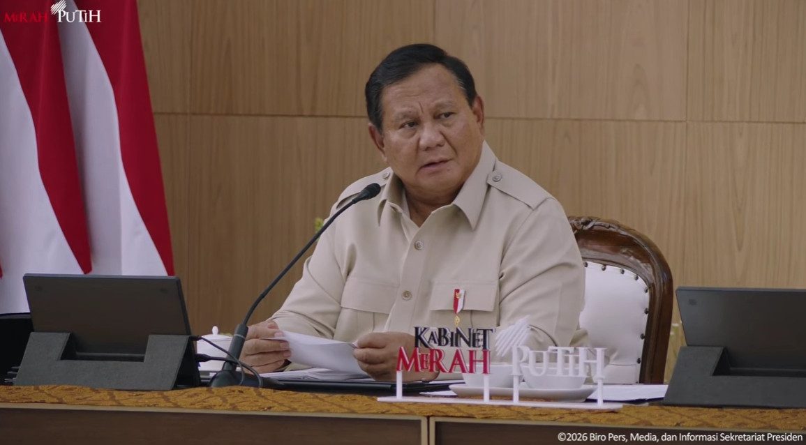 Prabowo Pamer Indonesia Swasembada Beras di Retret Kabinet Merah Putih