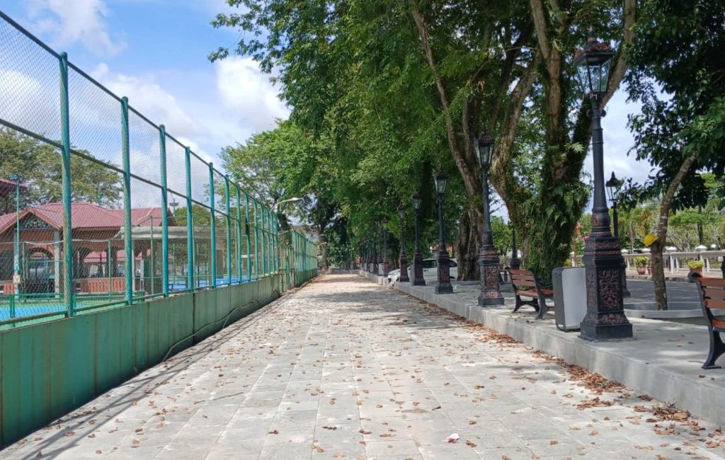 Kondisi kawasan Taman Cendana, Tanjung Redeb, Berau setelah direvitalisasi (Adrikni/BT)