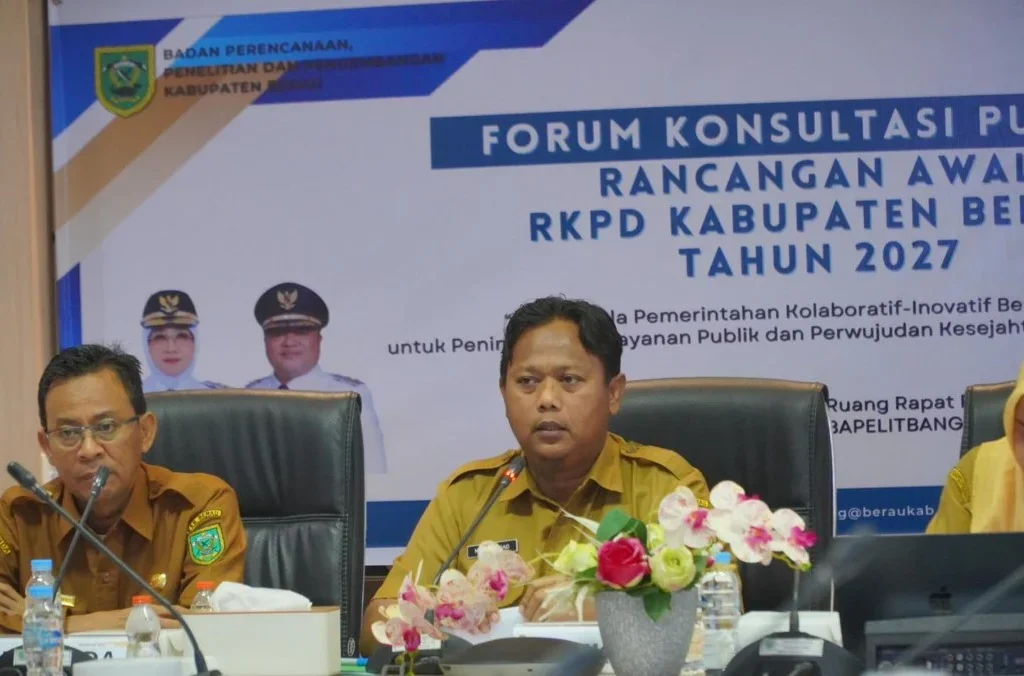 Sekda Berau Muhammad Said saat pimpin rapat konsultasi publik RKPD 2027 (Ist)
