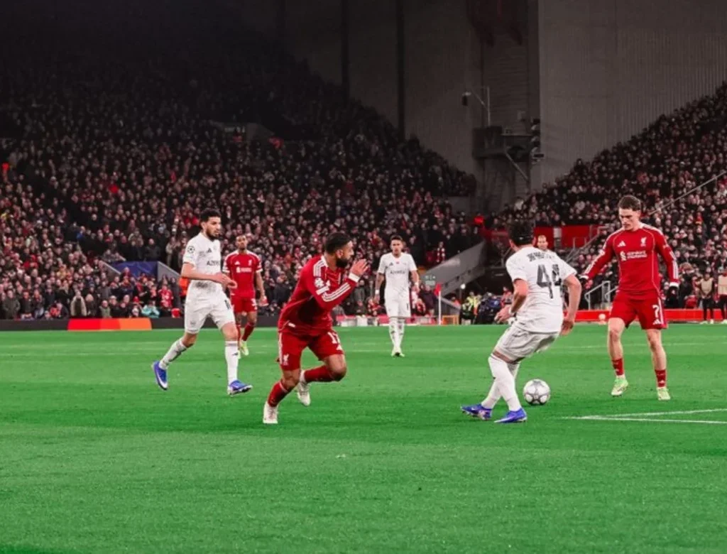 Laga Liverpool vs Qarabag di Champions League (X/@LFC)