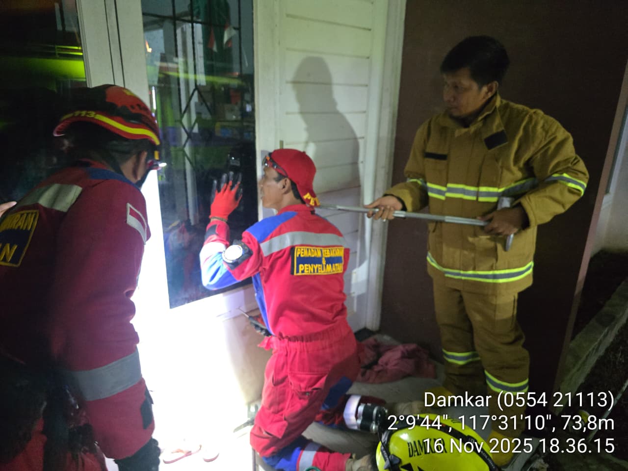 Dari Padamkan Api hingga Perbaiki Kunci Pintu, Ini Ragam Aksi BPBD Berau Sepanjang 2025